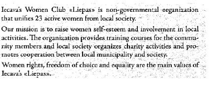 Iecavas women club